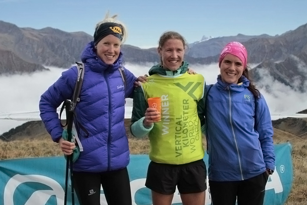 womens-podium_news Women's podium Verticale du Grand Serre, Kreuzer, Dewalle and Jagercikova. ©VKWC